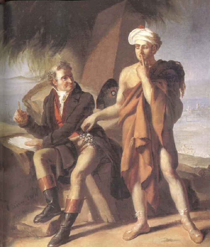 Armand-Philippe-Joseph Bera Dominique Vivant Denon in Egypt oil painting image